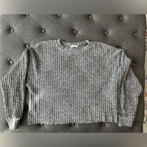 Zara Cute cropped Sweater Size S Gray